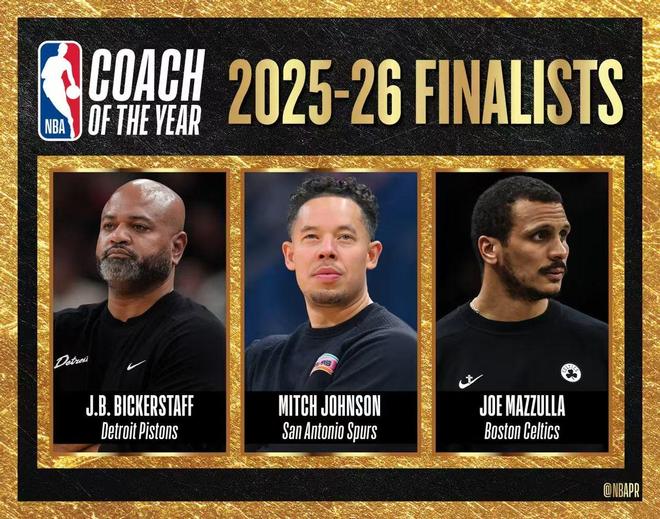 NBA季后赛奖项候选出炉：新秀龙虎斗、亚历山大